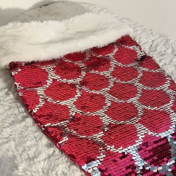Flip Sequined "Mermaid" Christmas Stocking - Picture 3 of 6